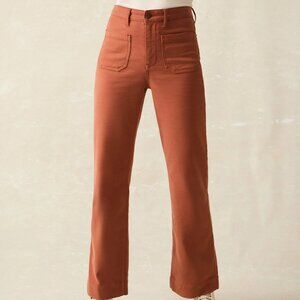 Faherty Women's Stretch Terry Pant Rust Sz 32 Excellent Condition